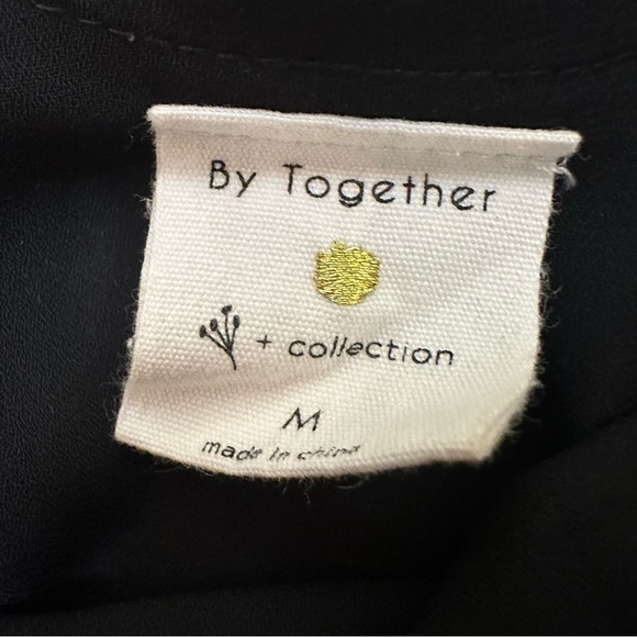 By Together Black Ruffled Long Sleeve Blouse - Picture 4 of 9